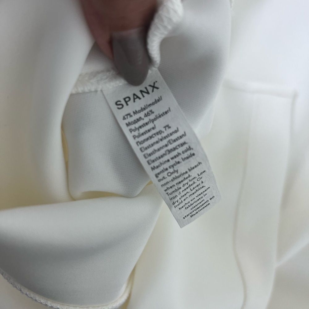 SPANX White Cowl Neck Tunic Sweater - Picture 11 of 15